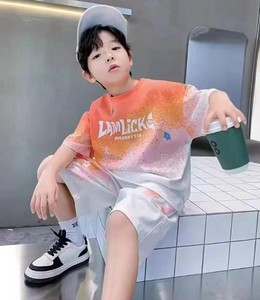 Ensemble sportif unisexe pour adultes, coupe-vent, écologique, respirant, polyester/coton, séchage rapide, t-shirt à manches courtes et short - Product Image 2