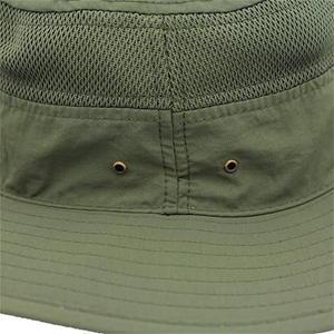 Sombrero de Pescador Unisex Verde Oliva, Malla de Mezclilla, Bordado 3D, Correa Ajustable, para Actividades al Aire Libre, Deportes, Viajes, Primavera, Verano, Adultos - Product Image 5