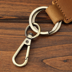 Wholesale Customized Genuine Leather <b>Key</b> <b>Chain</b> Holder for Men and Women Universal <b>Car</b> <b>Key</b> Fob Keychain <b>Key</b> Holder - Product Image 5