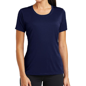Camiseta de Manga Corta con Cuello Redondo de Algodón para Mujer, de Alta Calidad, Peso Pesado, Informal, Ecológica, con Logotipo Personalizado, Varias Tallas - Product Image 4
