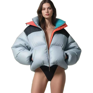 Chaqueta Acolchada Informal con Logotipo Personalizado, Chaqueta de Invierno Acolchada de Alta Calidad para Exteriores, Chaqueta de Plumón para Mujer - Product Image 3