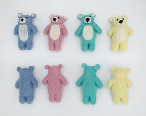 Ourson en laine fait main, ornement de la Saint-Valentin, cadeau mignon pour enfant, décoration en forme de cœur, jouet romantique en feutre et fil - Product Image 3