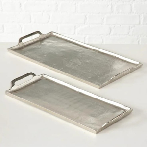 Juego de bandejas redondas de metal dorado de lujo, bandejas onduladas para servir comida, bandejas de almacenamiento para decoración de mesa de comedor y sala de estar - Product Image 6