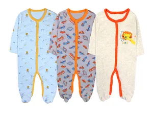 Algodão Atacado Onesie Baby Boy Romper Pijamas Baby Girl Random Design Bodysuits Onesies Roupas Set