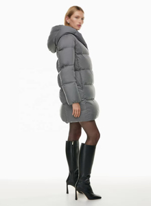 Manteau long en duvet pour homme, style classique international, doux, respirant, léger, à capuche, décontracté, confortable, streetwear - Product Image 2