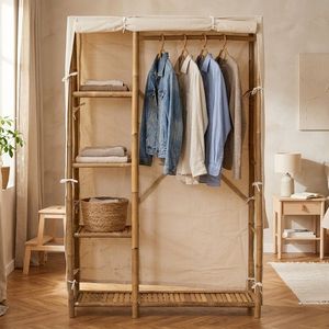 Perchero de bambú de alta calidad, estilo bohemio, multifuncional, adecuado para armarios y baños, proveedor en Vietnam - Product Image 1