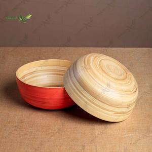 Saladier en bambou personnalisé, classique, jetable, fabriqué à la main à partir de bambou naturel pour les fêtes, la maison, les restaurants, les repas - Product Image 6