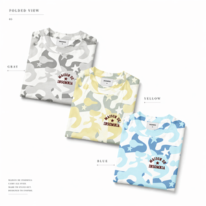 T-shirt unisexe à imprimé camouflage, col rond, manches courtes, tissu tricoté, impression de logo personnalisé, adapté à un usage quotidien. - Product Image 1