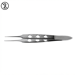Pinzas para Tejidos Bishop-Harmon de 0.8 mm, Instrumento Desechable de un Solo Uso, Pinzas Quirúrgicas Oftálmicas de Acero Inoxidable, Pinzas de Precisión para Tejidos - Product Image 1