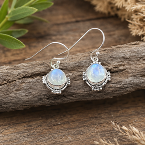 Rainbow Moonstone <b>Dangle</b> <b>Earrings</b> 925 Sterling Silver Rose <b>Gold</b> Yellow <b>Gold</b> Plated Handmade Boho Gemstone <b>Earrings</b> for WomenWife - Product Image 3