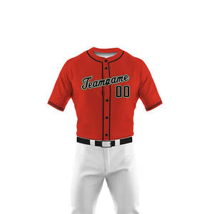 Uniforme de Béisbol de Verano Personalizado OEM y ODM con Nombre, Número y Logotipo, Talla Grande, Transpirable - Product Image 2