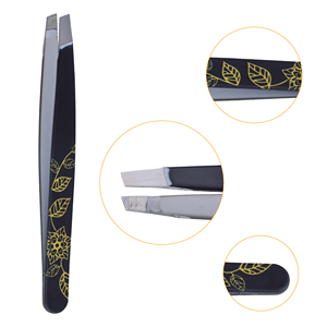 STAHLMANN PRO. Pince à épiler personnalisée de luxe haute performance, moderne, écologique, à pointe inclinée, en acier inoxydable, finition miroir - Product Image 4