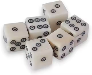 Dés à jouer en os, dés squelette, pour jeux de société, clubs, pubs, fêtes, jouets, dés en os pour enfants et adultes, personnalisés par PERFECT ENTERPRISES - Product Image 2