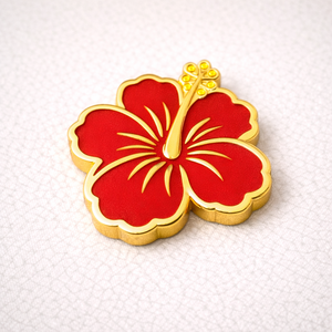 Marqueur de balle de golf en métal, forme personnalisée, couleur émail, cadeau pour club féminin, motif fleur. - Product Image 4