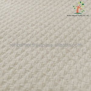 ผ้าห่มทอลายตะกร้าคุณภาพสูง 100% ผ้าฝ้าย นุ่ม อุ่น ขนาดสั่งทำได้ หลายสี สำหรับใช้ในบ้านและโรงแรม - Product Image 4