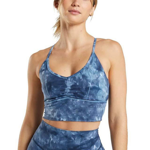 MASGAM SPORTS Women's Workout Sports <b>Bra</b> Spandex/Nylon Eco-Friendly Seamless Breathable Quick Dry Front Logo Medium Support - Product Image 1