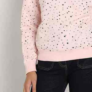 Custom oversized women's sweatshirt fleece <b>drop</b> shoulder pullover streetwear windproof gym casual wear - Product Image 5