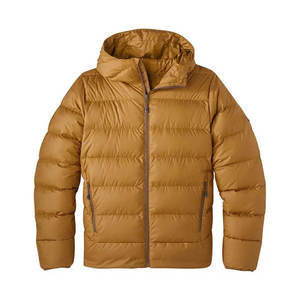 Mens Premium Outdoor Winter Puffer <b>Jacket</b> Hooded <b>Thick</b> Down Filled Puffer Coat Full Zipper Custom Wholesale Puffer <b>Jacket</b> - Product Image 2