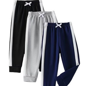 Basic Style Solid Color Fleece Heavyweight Eco-Friendly Breathable Drawstring Closure Cargo Sweatpants Boys Fall/Winter Season - Product Image 1