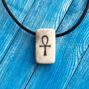 Collar Étnico Hecho a Mano con Tallado en Hueso, Estilo Tribal Boho, con Cristales, Accesorio de Moda para Regalo - Product Image 6