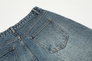 Pantalones Cortos de Mezclilla Personalizados STARLIGHT para Hombre, Lavado a la Moda, Lavado Nieve, Lavado Azul Cielo, Pantalones Cortos de Mezclilla Casuales de Alta Calidad para Hombre - Product Image 6