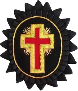 Rosettes de chapeau des Templiers - Broderie en fils métalliques - Product Image 3