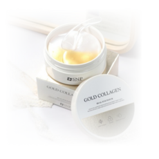 Maschera Contorno Occhi SNP Gold Collagen, Confezione da 3, Sconto Speciale, Doppio Patch per Pieghe Nasolabiali, Rughe della Glabella, Acido Ialuronico, Macchie e Acne - Product Image 1