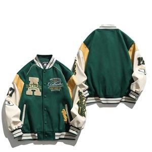 Haute qualité personnalisé broderie Badge Chenille Logos lycée collège Baseball veste pour hommes couper et coudre livraison rapide vestes - Product Image 3