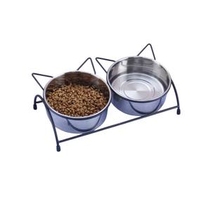 Comederos de lujo para mascotas de acero inoxidable, estación de alimentación de alta gama para mascotas, comedero elevado decorativo para perros, soporte elegante para comederos de mascotas de alta gama - Product Image 6