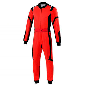 Combinaisons de karting respirantes, imperméables, couleur rouge, légères, design personnalisé, taille plus, unisexe, combinaisons de karting pour adultes - Product Image 2