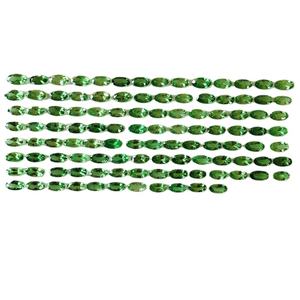 พลอยสีเหลืองทรงรีเกรด AAA อัญมณีเจียระไนทรงรีแบบหลวมสีเขียวธรรมชาติที่มีความมันวาวได้รับการรับรองสำหรับเครื่องประดับทุกประเภท - Product Image 1