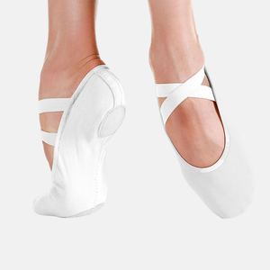 Chaussures de ballet en cuir verni et denim à semelle en caoutchouc pour femmes et hommes - Chaussures d'entraînement de ballet souples avec personnalisation - Product Image 4