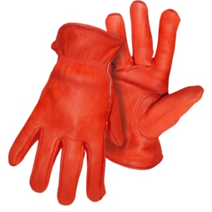 Customizable Quality Logo Workwear <b>Gloves</b> Sheep Grain Leather Industrial Safety Clothing Breathable Reflective Hi Vis Reflective - Product Image 4