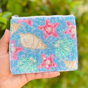 Monedero con cuentas y cremallera, con cuentas en ambos lados, tipo bolso para ropa - Product Image 1