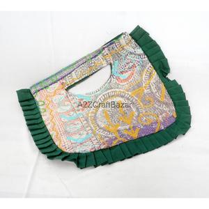 Handmade Vintage Multicolor 100% Cotton Suzani Women's Hand <b>Bag</b> Magnetic Closure Floral Embroidery Hand Clutch Exhibition Party - Product Image 5