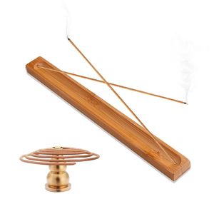 Quemador de Incienso de Madera Natural Hecho a Mano, Bandeja de Almacenamiento de Doble Ranura, Soporte para Incienso, Plato Recolector de Cenizas para Aromaterapia y Decoración del Hogar - Product Image 5