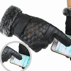 Low MOQ Customizable Leather Winter Outdoor Fashion <b>Gloves</b>-Touchscreen Eco-Friendly & Breathable Best Selling - Product Image 5