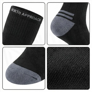 Crew <b>Socks</b> Geometric Pattern Blue Breathable Running <b>Socks</b> for Adults Spring Season - Product Image 4
