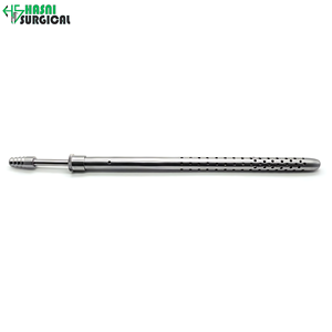 Tube d'aspiration Poole droit en acier inoxydable, instrument chirurgical - Product Image 4