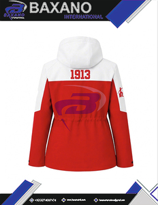 Delta |   Sigma |   Veste de pluie Theta Sorority, veste softshell à capuche, veste varsity de haute qualité, veste imperméable pour femmes - Product Image 5