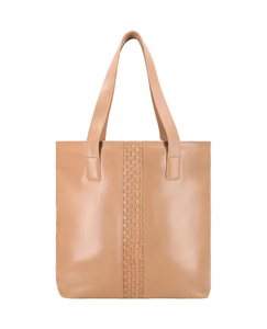 Women's Genuine Leather <b>Tote</b> <b>Bag</b> Solid Color Minimalist Style Open Closure Daily Use All Seasons - Product Image 1