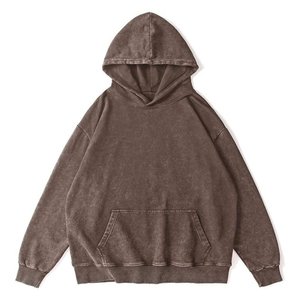 Custom Rhinestone 100% Cotton Luxury Crystal Bling Oversized Streetwear Heavyweight Pullover Hoodie Men's Winter Wholesale - Product Image 3