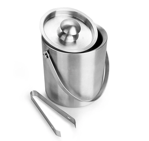 Seau à glace en acier inoxydable pour champagne avec poignée, articles de bar, nouveauté, vente chaude, refroidisseur à vin, seaux à glace - Product Image 3
