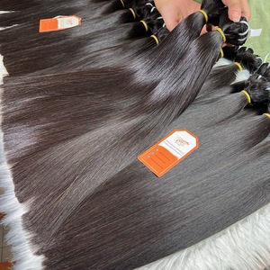 Vente en gros Extensions de cheveux naturels Remy vietnamiens purs Matière première Cheveux raides Trame Extensions de cheveux humains - Product Image 3