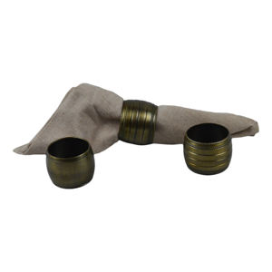 Anillos para servilletas y portatelas de cobre antiguo, diseño de vajilla con acabado altamente pintado, chapado y pulido. - Product Image 5