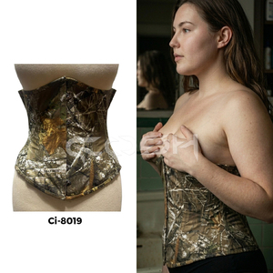 คอร์เซ็ตผ้าฝ้ายพิมพ์ลายป่าใต้หน้าอก - Product Image 5