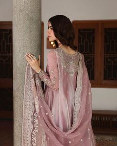 Traje de Vestir para Mujer, Color Rosa Claro, Bordado, Estilo Indio y Pakistaní, para Fiestas y Eventos Formales, Shalwar Kameez 2026 - Product Image 3