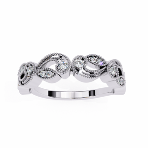 Anillos de Boda de Oro Sólido de 14K de Diseño Clásico con Diamantes Cultivados en Laboratorio HPHT, Color VVS VS DEF, para Uso Diario - Product Image 6