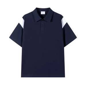 Camisas de Manga Corta de Punto Antiarrugas al por Mayor para Hombre, Poliéster/Algodón, Estampado Personalizado, Logotipo Frontal, Bolsillo, Camisas Polo Casuales - Product Image 6