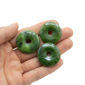 Donuts en Cristal Naturel, Pierre de Serpentine Verte, Gemmes de Guérison Reiki, Agate en Gros - Product Image 3